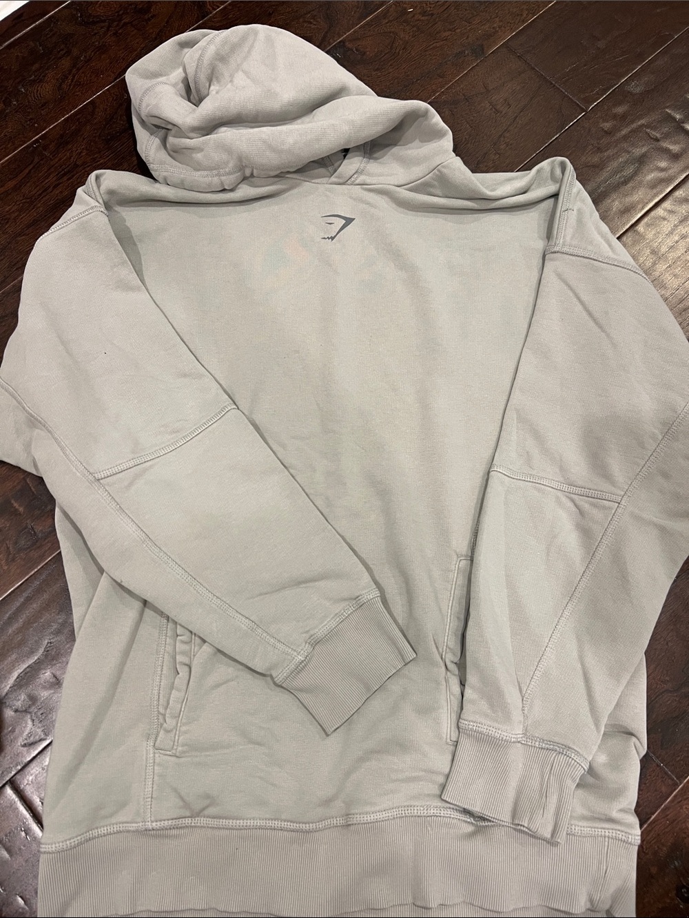 Gymshark Light Grey Hooded Sweatshirt